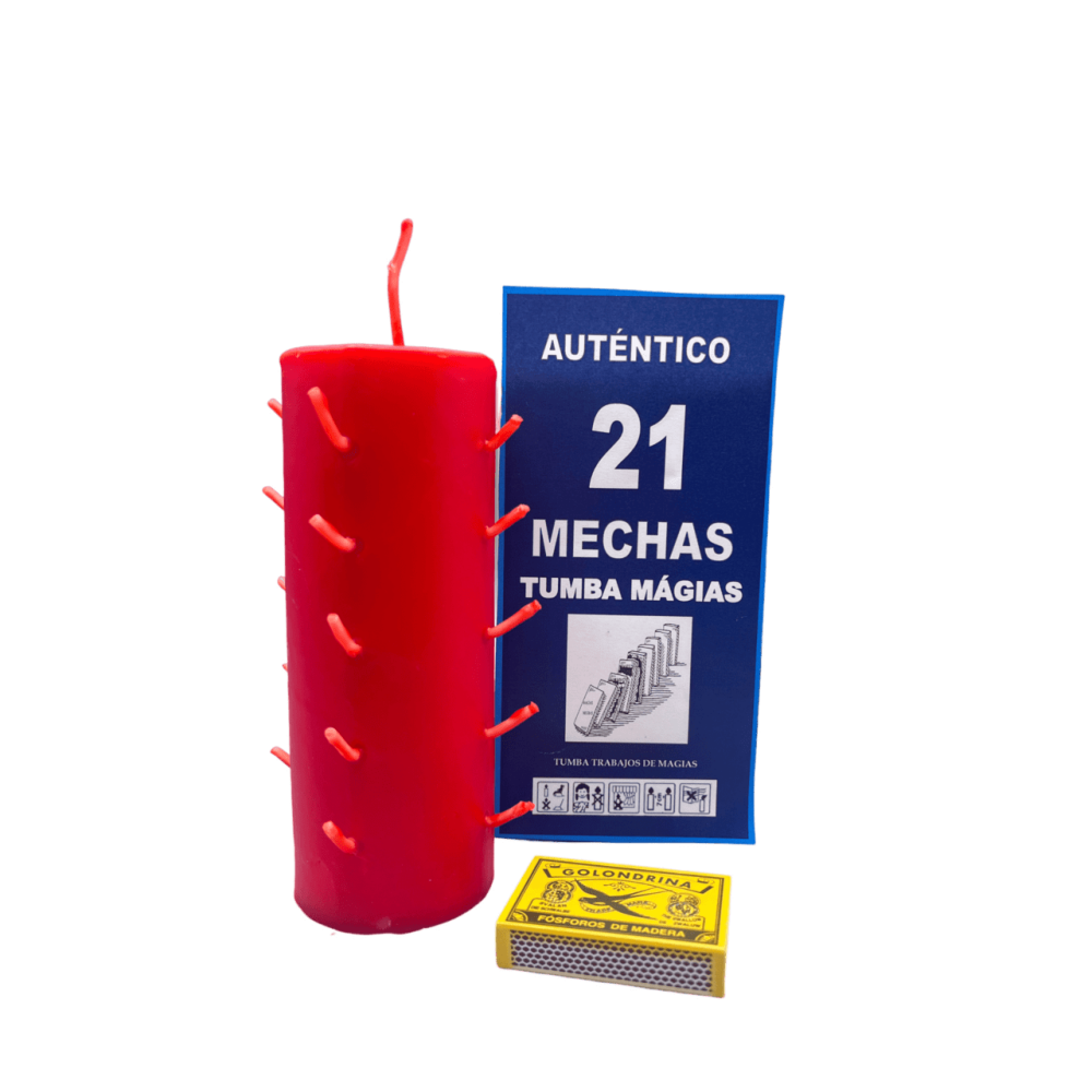 Velon 21 Mechas Rojo