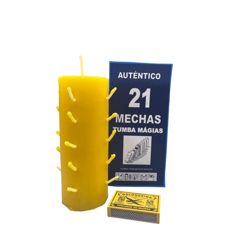 Autentico Velon 21 Mechas Amarillo