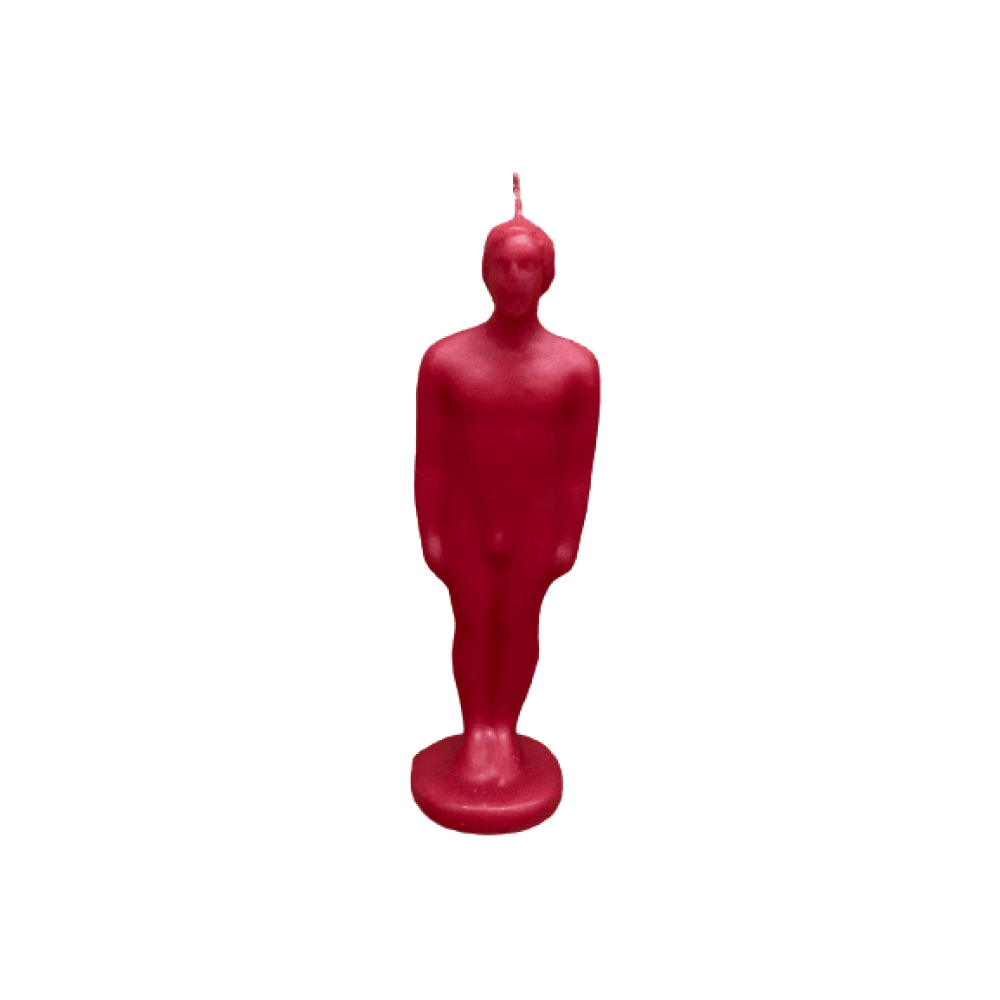 Figura De Cera Hombre Rojo