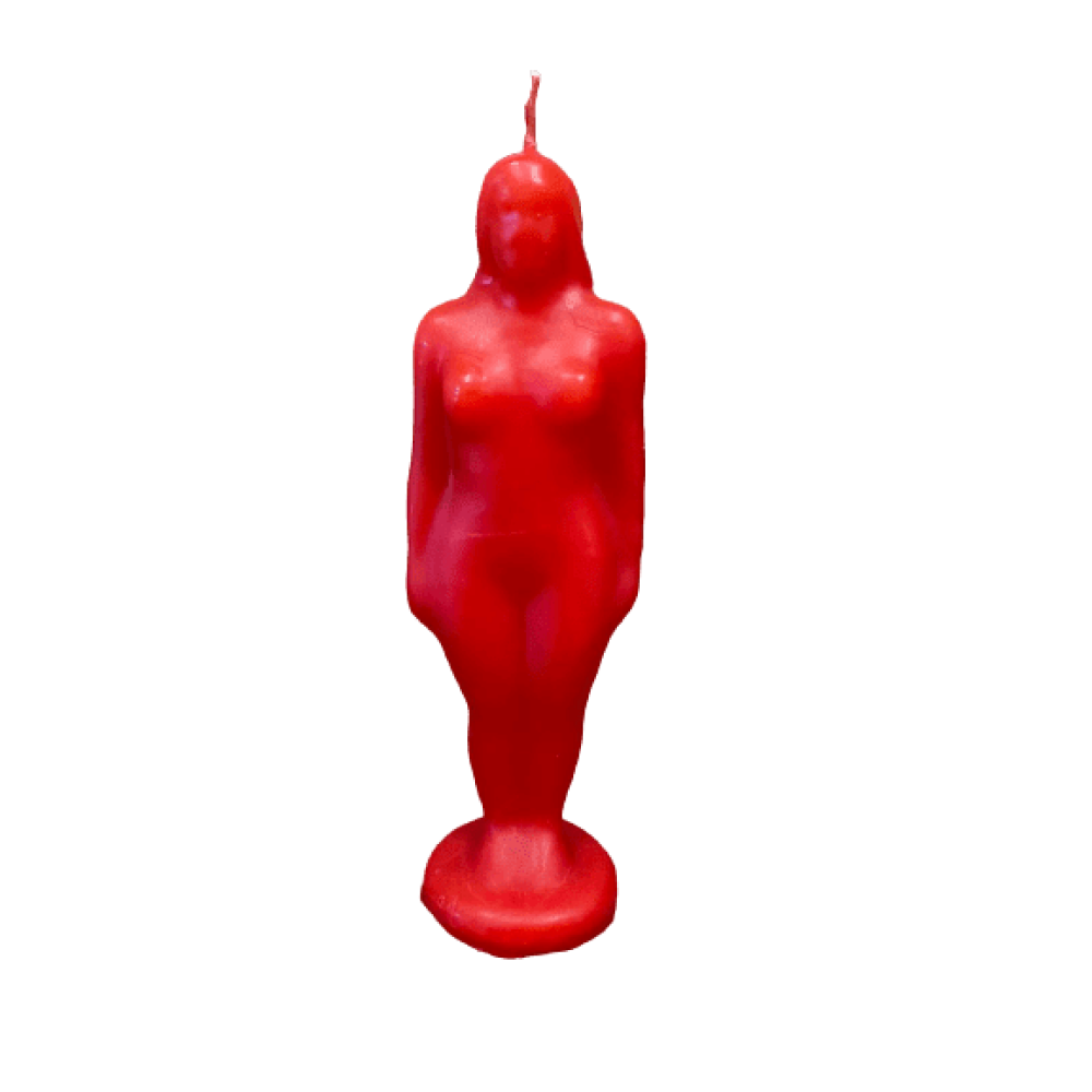 Figura De Cera Mujer Roja