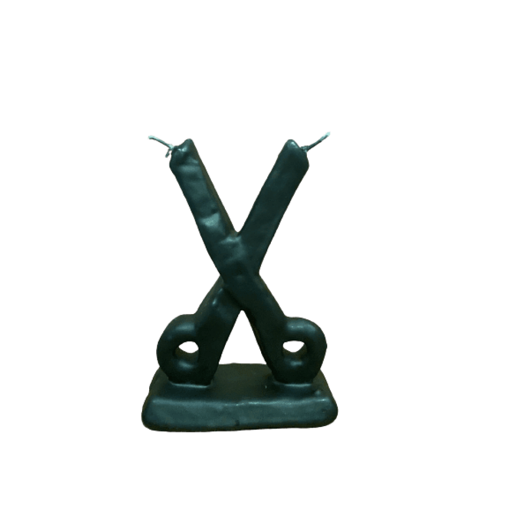 Figura De Cera Tijera Pequeña Negra