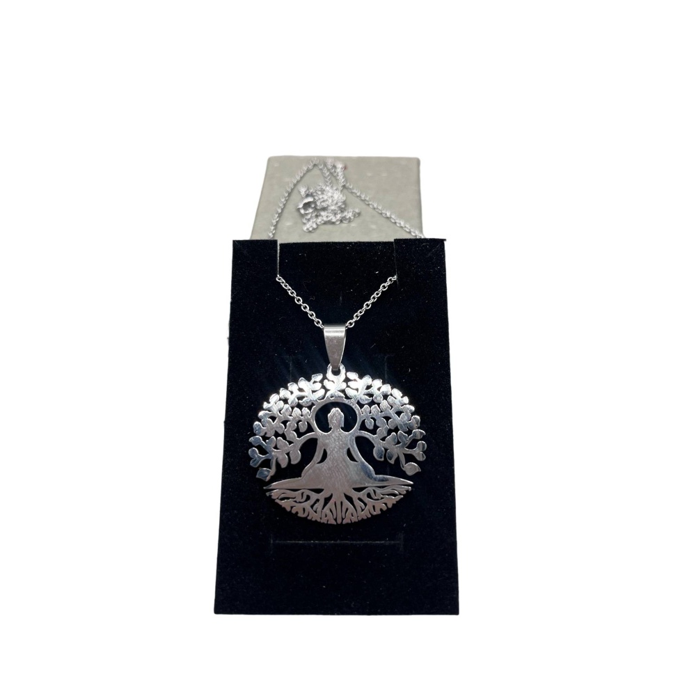 Amuleto Arbol De La Vida En Acero