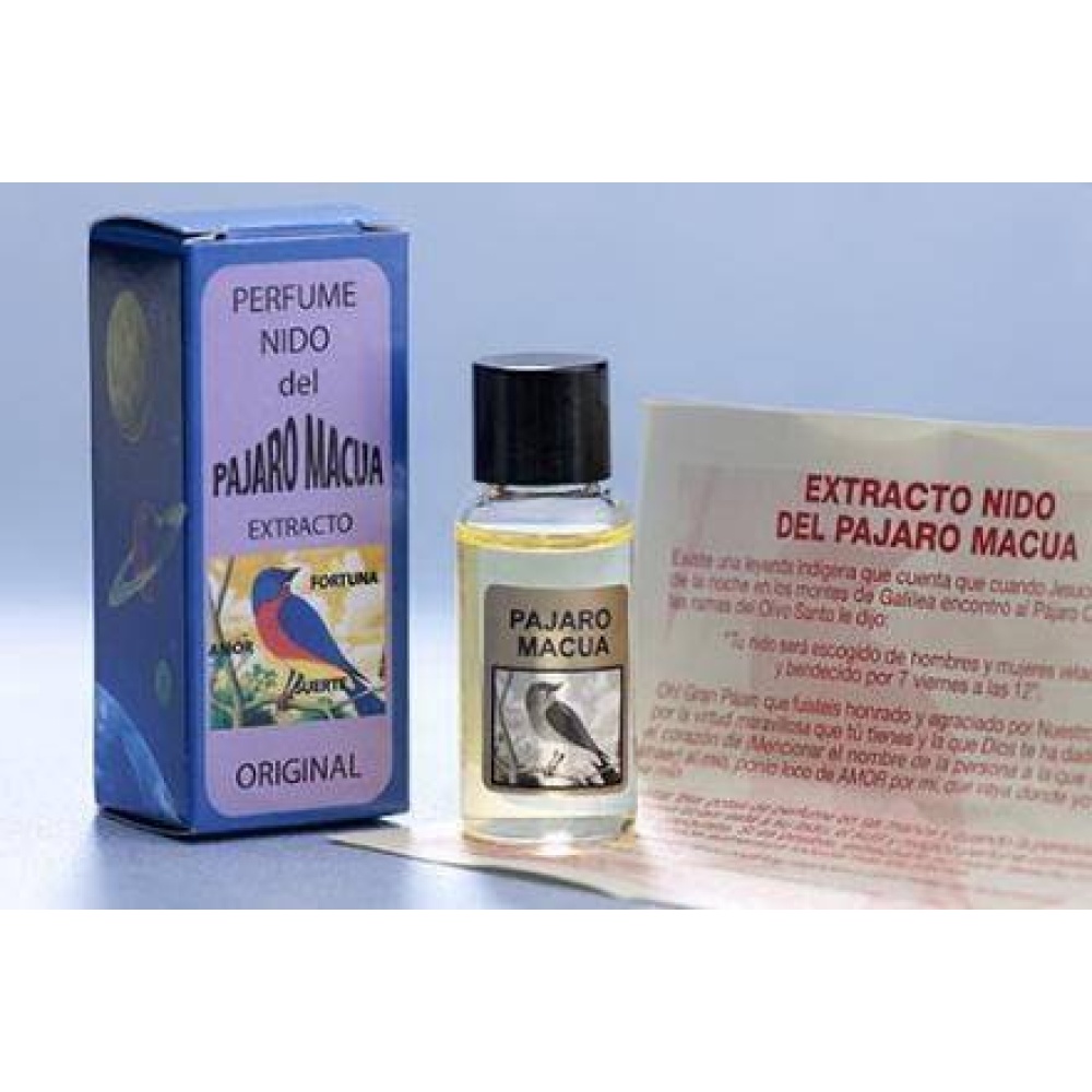 EXTRACTO NIDO DEL PAJARO MACUA (Amor y fortuna)