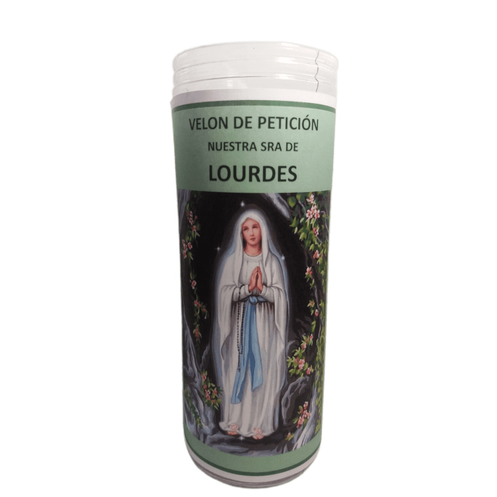 velón virgen de Lourdes
