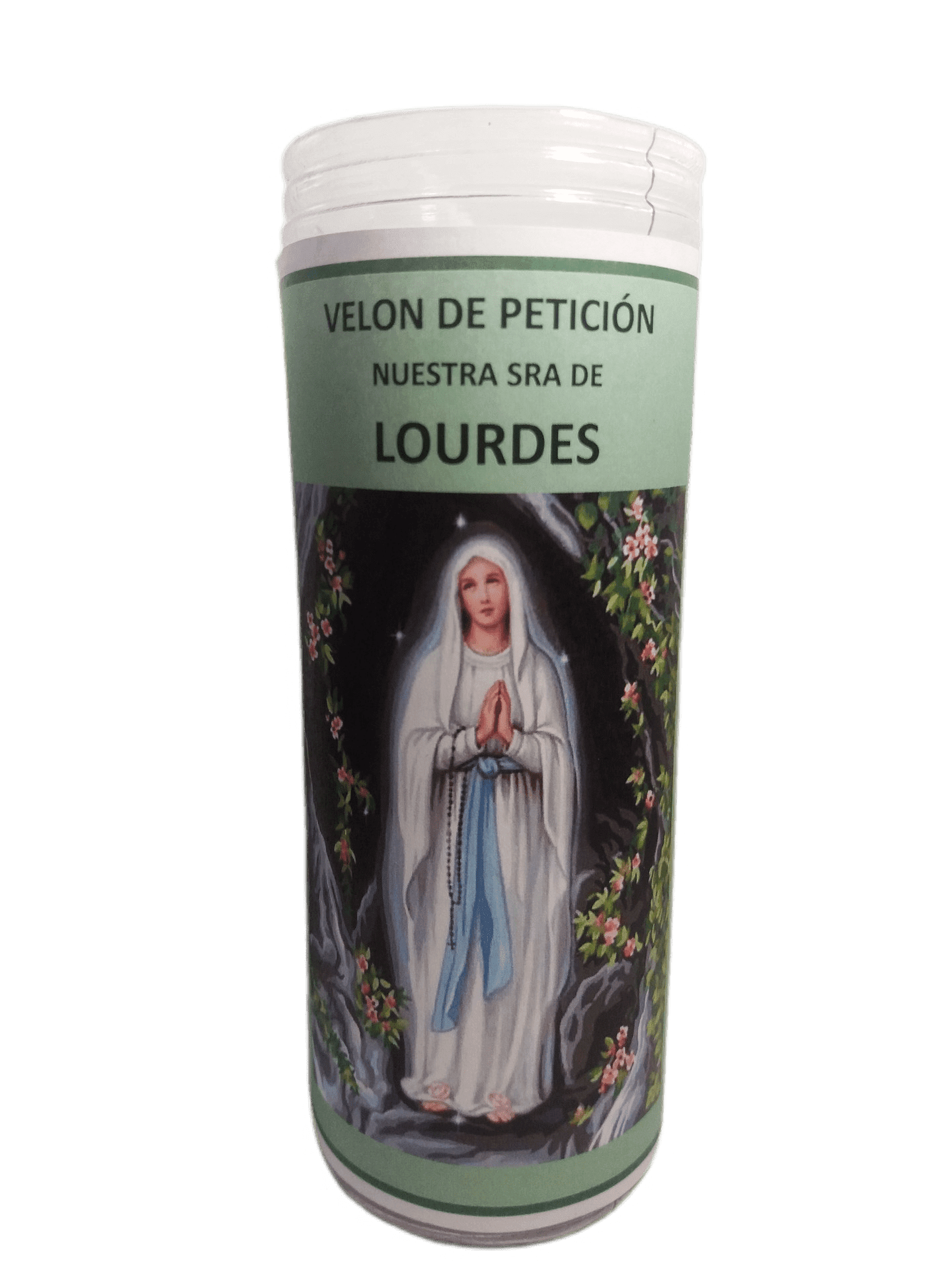 velón virgen de Lourdes