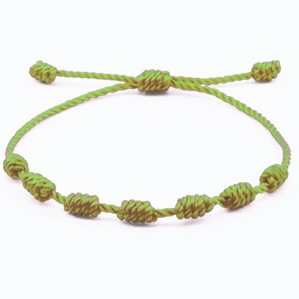 Pulsera 7 Nudos Verde