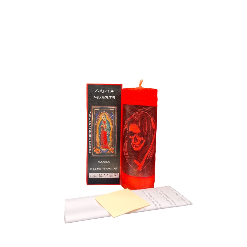Velon Preparado Santa Muerte Rojo