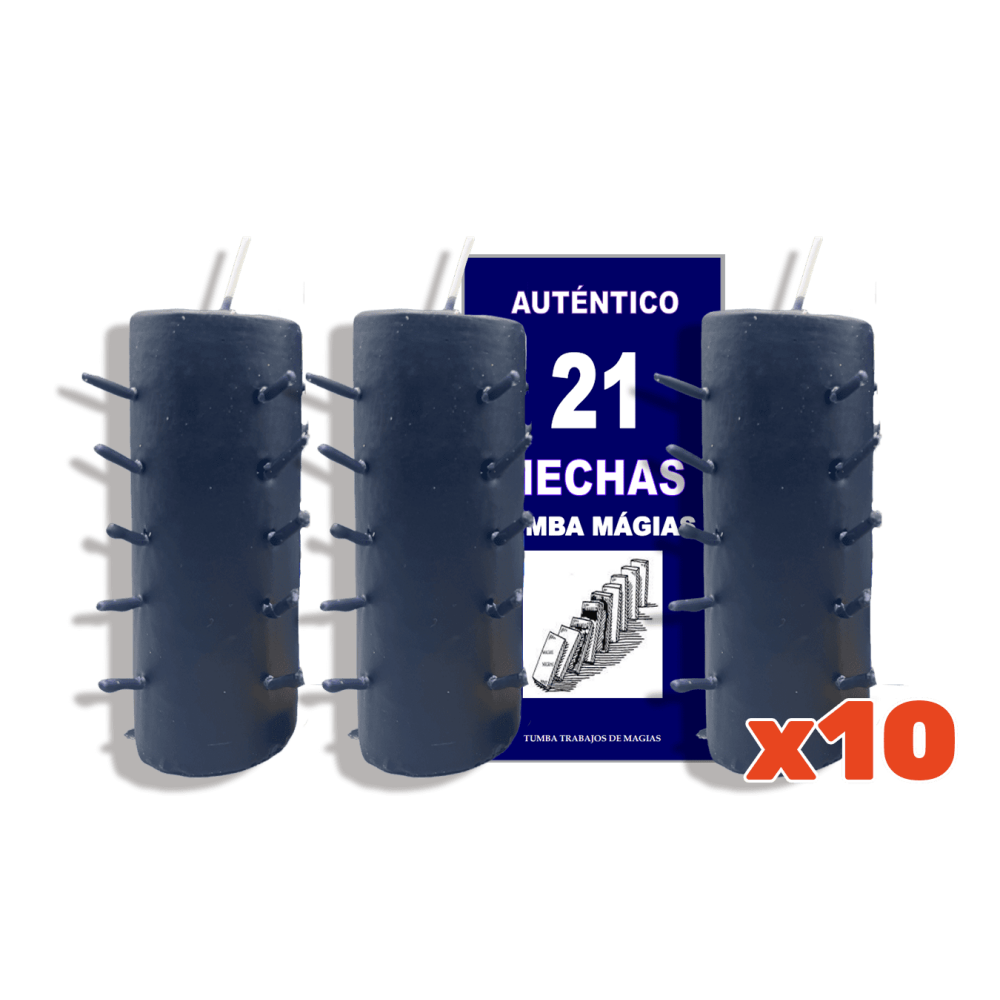 Lote 21 Mechas Negro 10 Unidades