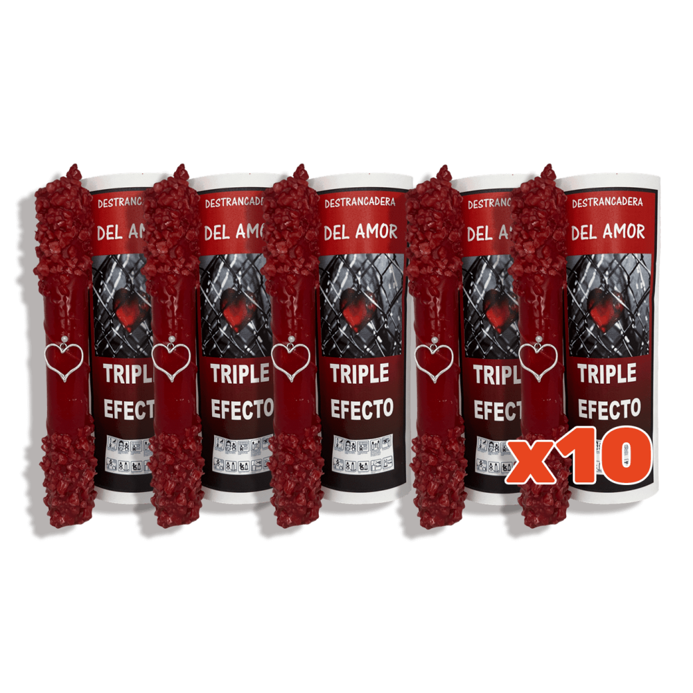 Lote Veladora Desatrancadera Amor 10 Unidades