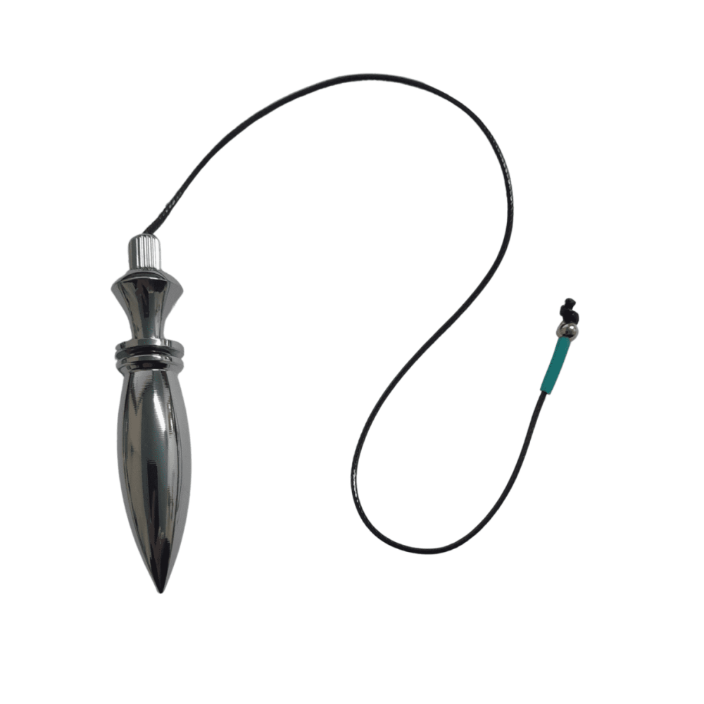 Péndulo Karnak Con Testigo De Metal Plateado