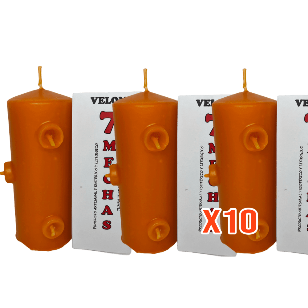 Lote 7 Mechas Naranja