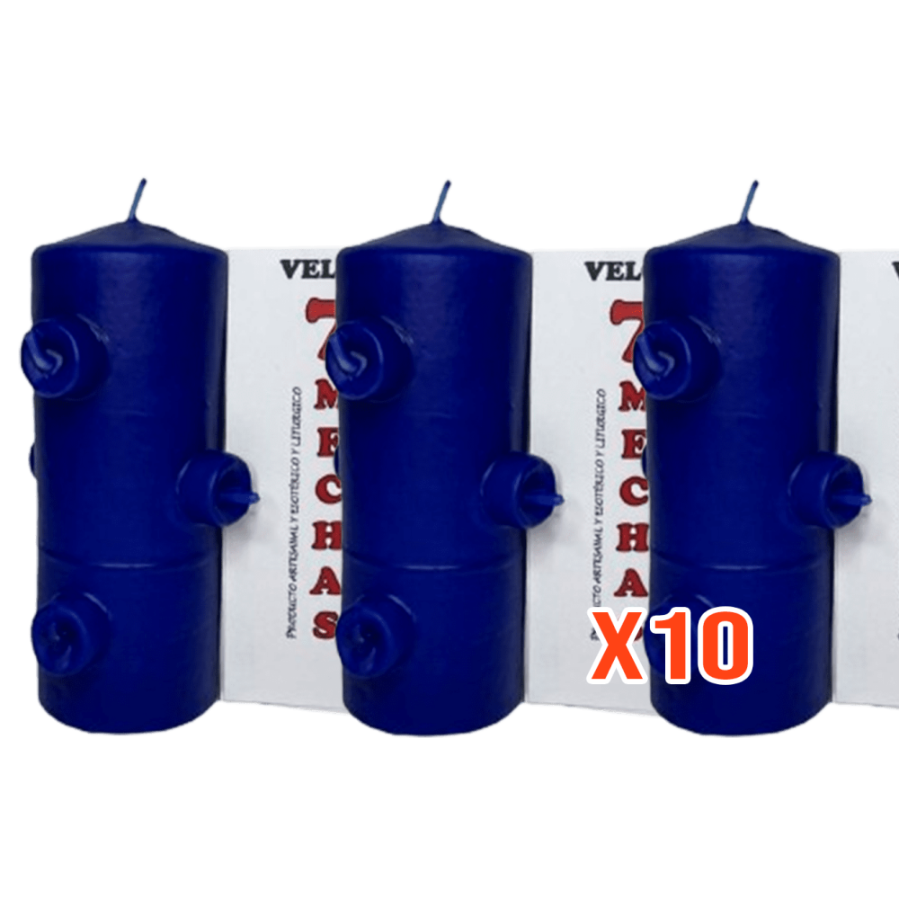 Lote 7 Mechas Azul