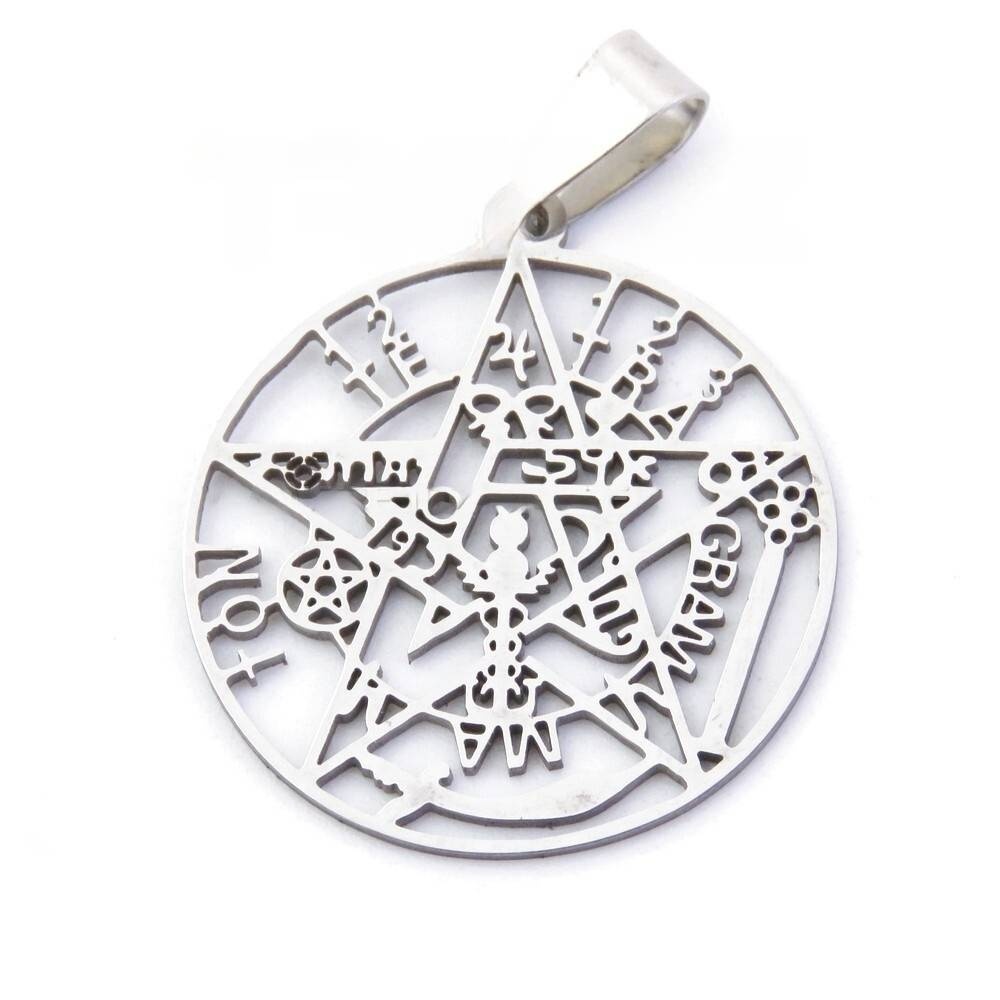 Tetragramaton De Acero Plateado