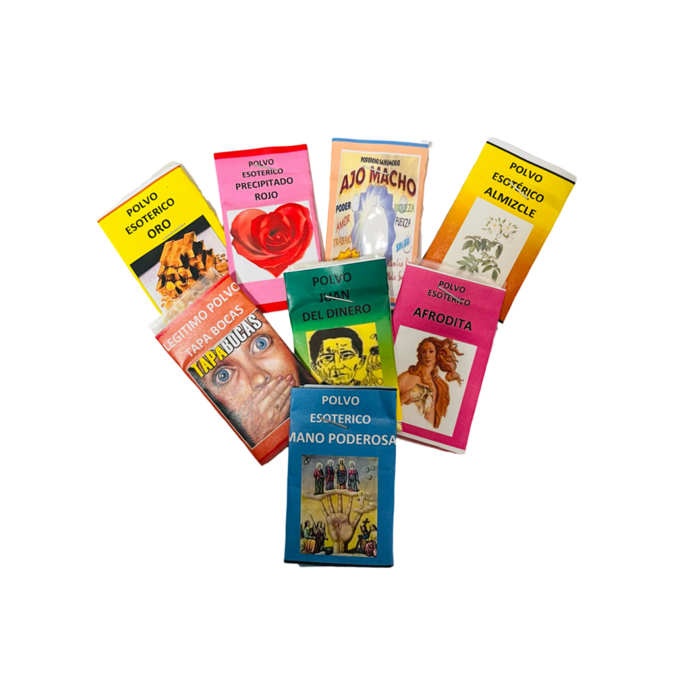 Lote De Nuestros Polvos Esotericos Mas Vendidos