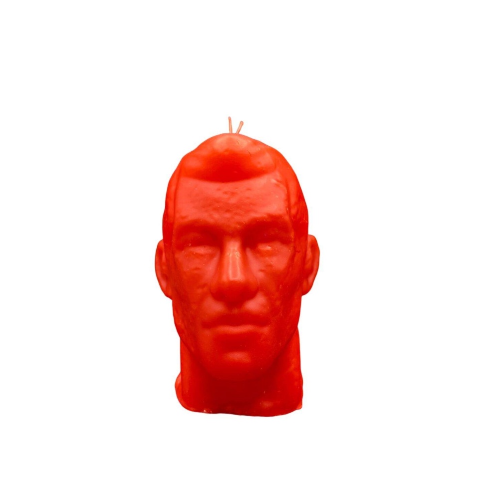 Vela En Forma De Cabeza 20 Cm