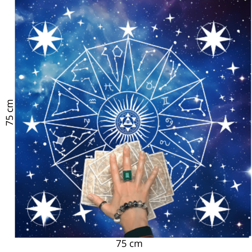 Tapete Tarot Cosntelaciones Color Azul