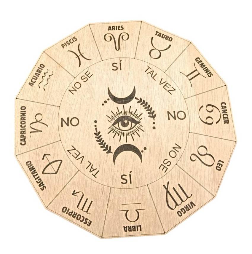 tablero para péndulo de madera