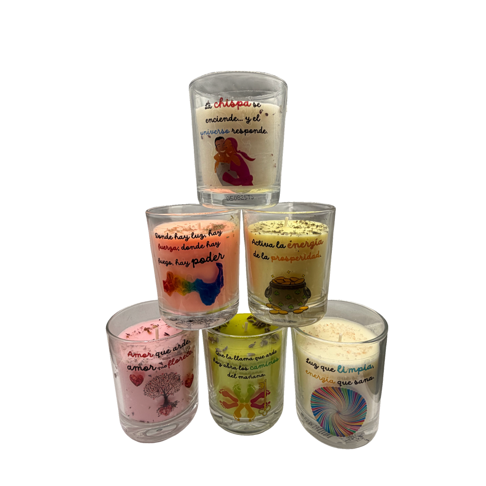 Velas de Intención Perfumadas y Ritualizadas en Vaso